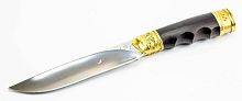 Военный нож Кизляр Кованый нож Беркут с латунной гардой и навершием