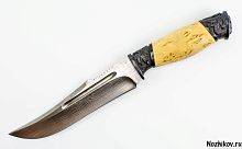 Военный нож  Авторский Нож из Дамаска №23