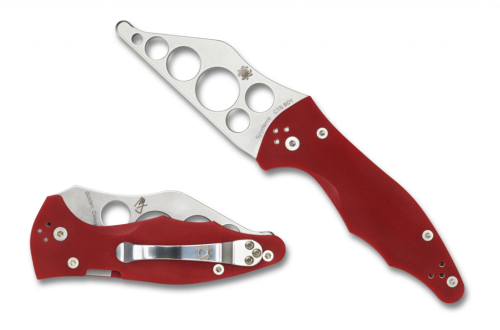 5891 Spyderco Yojimbo 2 Red Trainer - 85TR2 фото 6