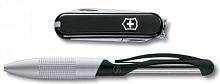 Боевой нож Victorinox Подарочный набор 4.4343.2 нож 0.6223.3 + ручка Cabrio ручка с синими чернилами черный