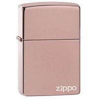 Зажигалка ZIPPO Logo Classic с покрытием High Polish Rose Gold